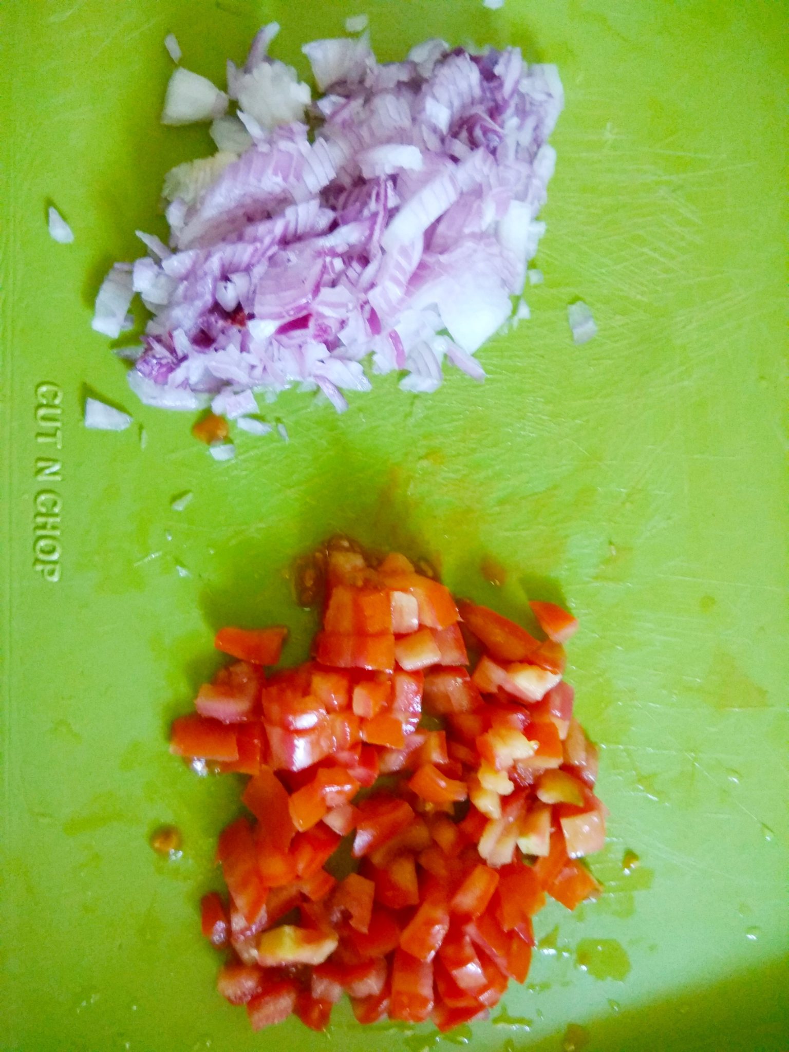 Chop Onion and Tomato